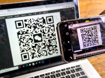 使用手機掃描電腦螢幕上的QR Code二維碼